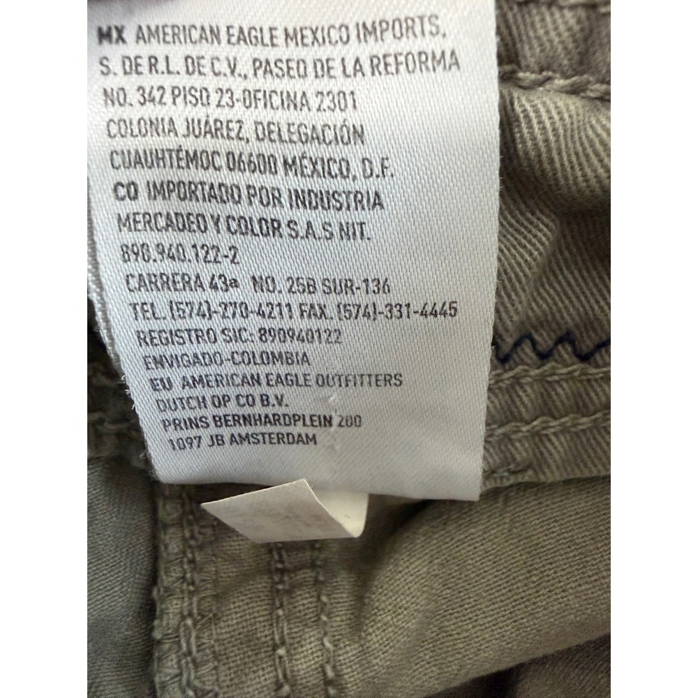 American Eagle Outfitters Men’s Cargo Shorts - Gray Green - Picture 5 of 12